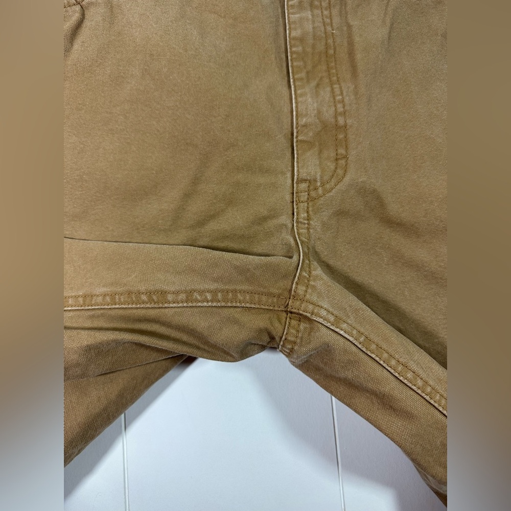 Cabelas Mens Shorts Size  42 Oak Brown Casual Flat Front Denim Outdoors - Picture 2 of 8